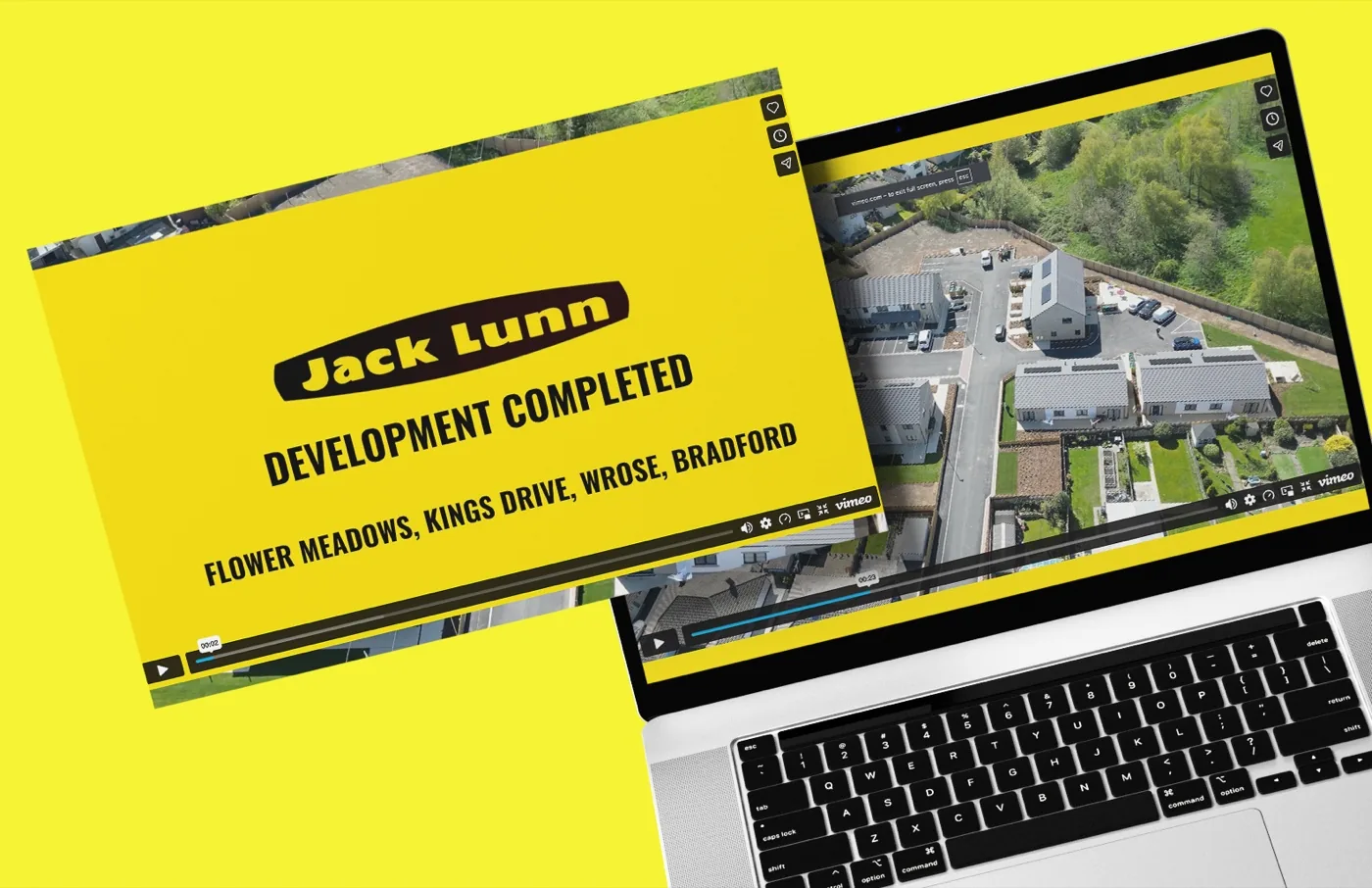 Drone footage by Halizona of a Jack Lunn development under construction